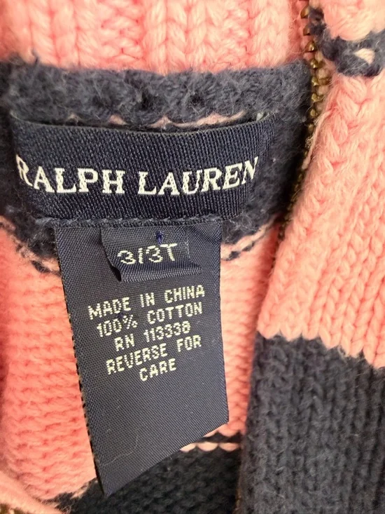 Ralph Lauren girls knit cardigans size 3t - Picture 4 of 9